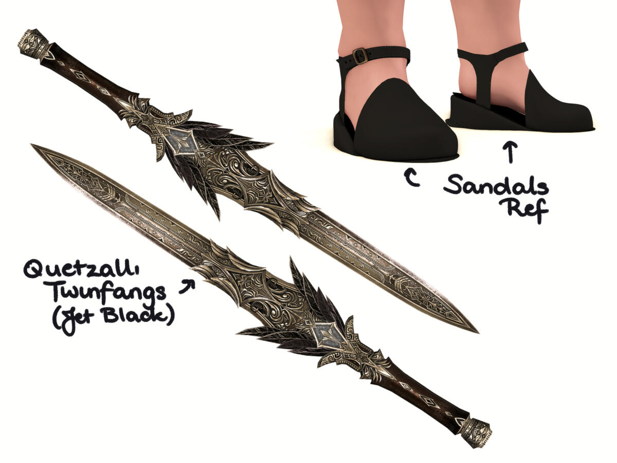 pandora weapon and shoes ref