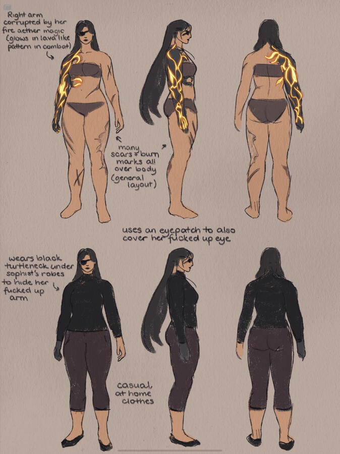 eunike scars + casual ref
